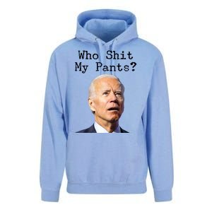 Who Shit My Pant's Funny Anti Joe Biden Unisex Surf Hoodie