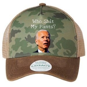 Who Shit My Pants Funny Anti Joe Biden Legacy Tie Dye Trucker Hat