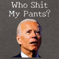 Who Shit My Pants Funny Anti Joe Biden Cotton Canvas Backpack