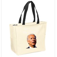 Who Shit My Pants Funny Anti Joe Biden Zip Tote Bag