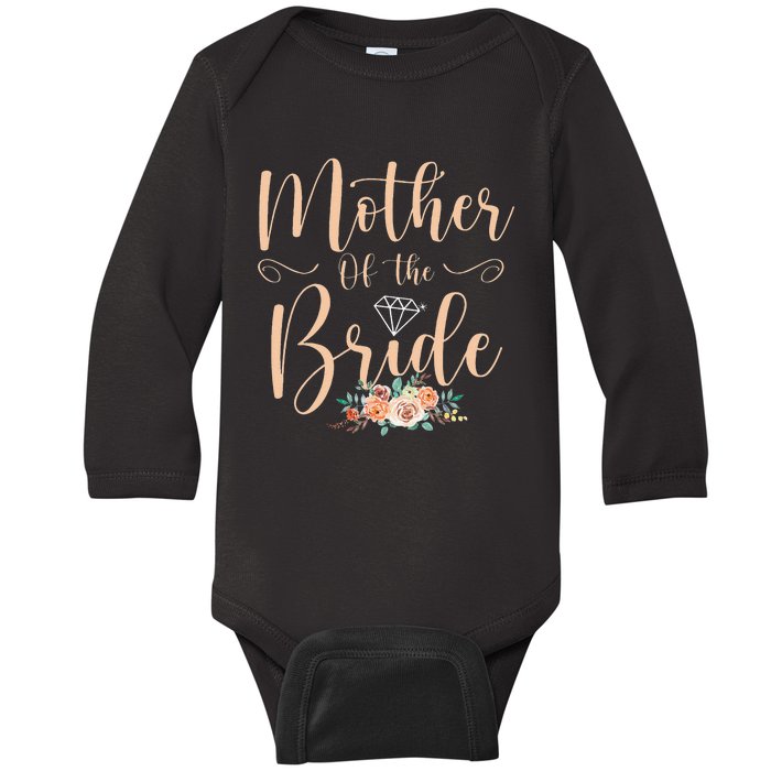 Wedding Showers Mom From Bride Mother Of The Bride Baby Long Sleeve Bodysuit