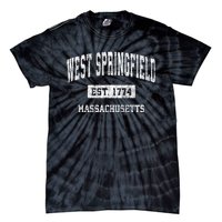 West Springfield Massachusetts Ma Vintage Established Sports Design Tie-Dye T-Shirt