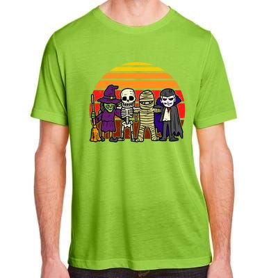 Witch Skeleton Mummy Vampire Retro Halloween Gift Adult ChromaSoft Performance T-Shirt