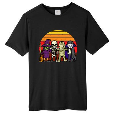 Witch Skeleton Mummy Vampire Retro Halloween Gift Tall Fusion ChromaSoft Performance T-Shirt