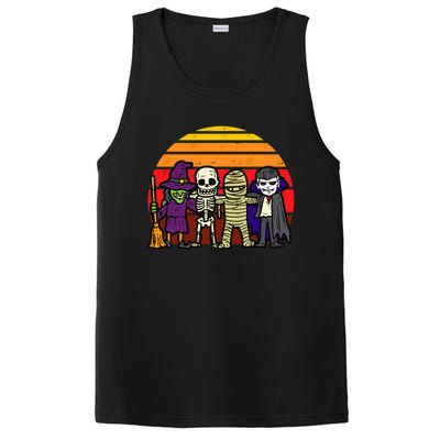 Witch Skeleton Mummy Vampire Retro Halloween Gift PosiCharge Competitor Tank