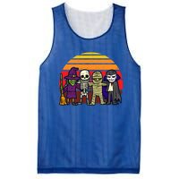 Witch Skeleton Mummy Vampire Retro Halloween Gift Mesh Reversible Basketball Jersey Tank