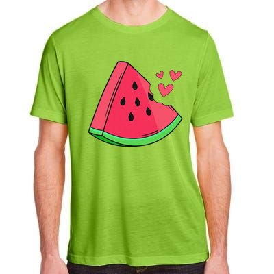 Watermelon Slice Melon Summer Vacation Season Fruit Lovers Adult ChromaSoft Performance T-Shirt