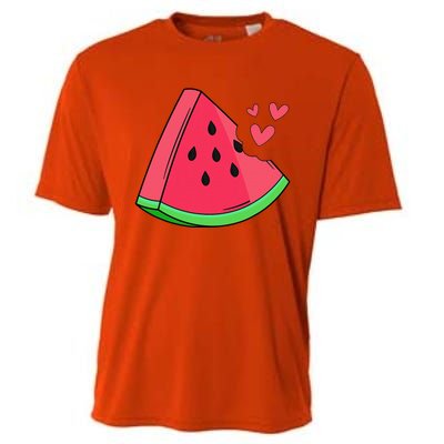 Watermelon Slice Melon Summer Vacation Season Fruit Lovers Cooling Performance Crew T-Shirt