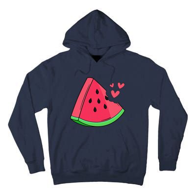 Watermelon Slice Melon Summer Vacation Season Fruit Lovers Tall Hoodie