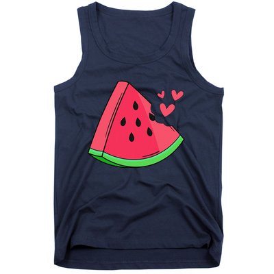 Watermelon Slice Melon Summer Vacation Season Fruit Lovers Tank Top