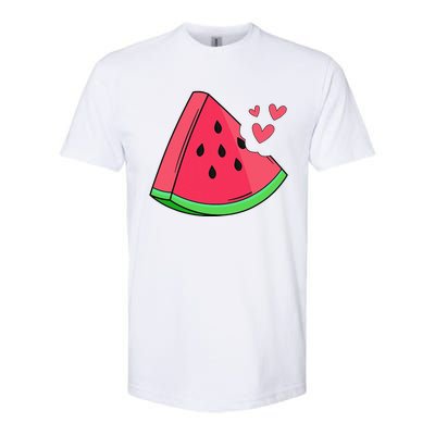 Watermelon Slice Melon Summer Vacation Season Fruit Lovers Softstyle CVC T-Shirt