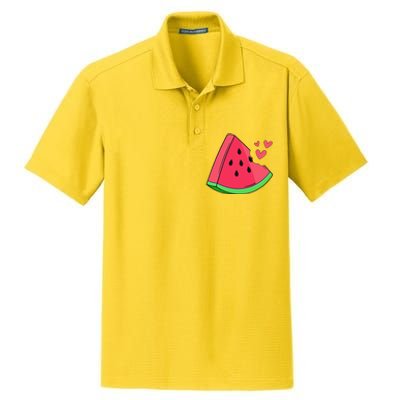 Watermelon Slice Melon Summer Vacation Season Fruit Lovers Dry Zone Grid Polo