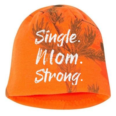 Womens Single Moms Mother's Day GiftSingle Mom Strong Kati - Camo Knit Beanie