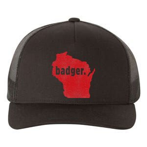 Wisconsin State Nickname Badger Yupoong Adult 5-Panel Trucker Hat