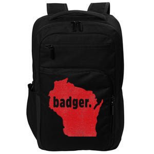 Wisconsin State Nickname Badger Impact Tech Backpack