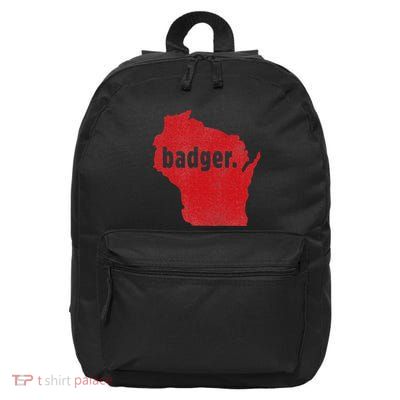 Wisconsin State Nickname Badger 16 in Basic Backpack