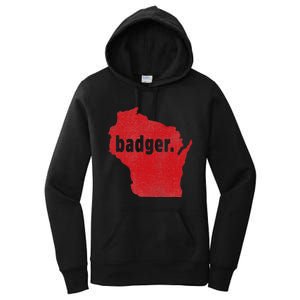 Wisconsin State Nickname Badger Women's Pullover Hoodie