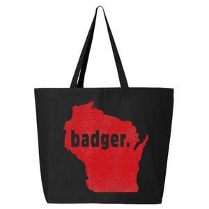 Wisconsin State Nickname Badger 25L Jumbo Tote