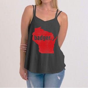 Wisconsin State Nickname Badger Women's Strappy Tank