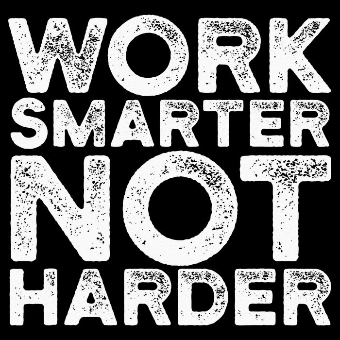 Work Smarter Not Harder Motivational Apparel V-Neck T-Shirt