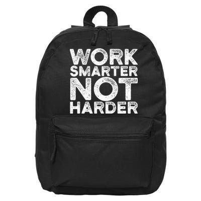 Work Smarter Not Harder Motivational Apparel 16 in Basic Backpack