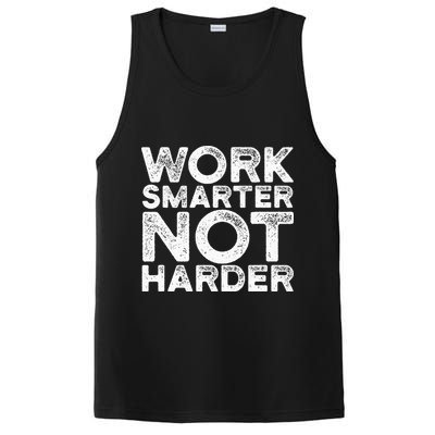 Work Smarter Not Harder Motivational Apparel PosiCharge Competitor Tank