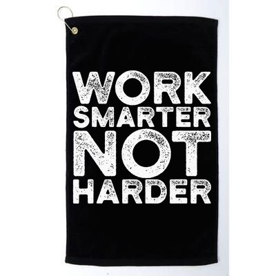 Work Smarter Not Harder Motivational Apparel Golf Towel