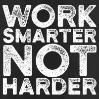Work Smarter Not Harder Motivational Apparel Microfiber Hand Towel
