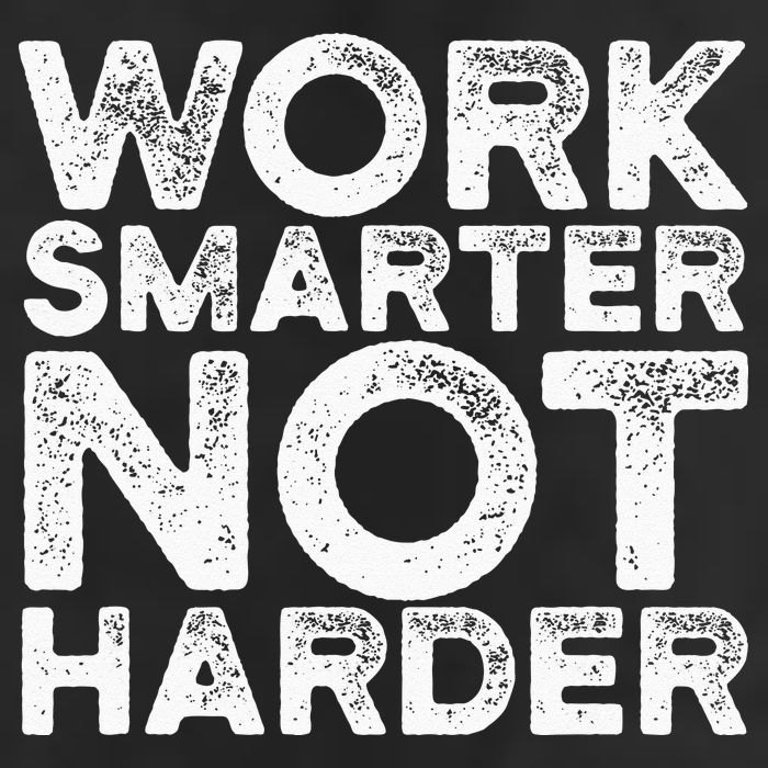 Work Smarter Not Harder Motivational Apparel Microfiber Hand Towel
