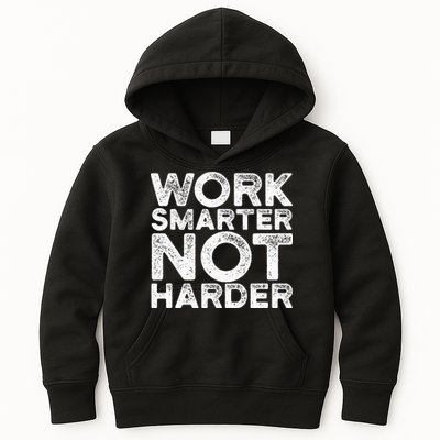 Work Smarter Not Harder Motivational Apparel Kids Hoodie