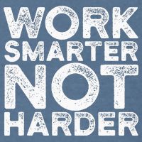 Work Smarter Not Harder Motivational Apparel Garment-Dyed Sweatshirt
