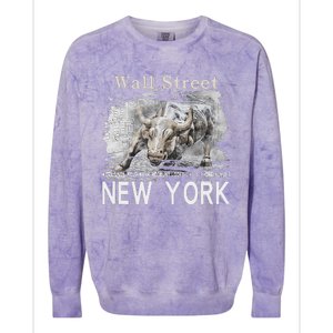 Wall Street New York Work Until Your Bank Account Looks Like Colorblast Crewneck Sweatshirt