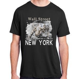 Wall Street New York Work Until Your Bank Account Looks Like Adult ChromaSoft Performance T-Shirt