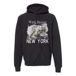 Wall Street New York Work Until Your Bank Account Looks Like Premium Hoodie