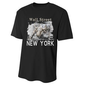 Wall Street New York Work Until Your Bank Account Looks Like Performance Sprint T-Shirt