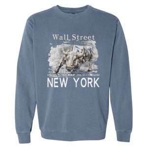 Wall Street New York Work Until Your Bank Account Looks Like Garment-Dyed Sweatshirt