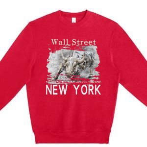 Wall Street New York Work Until Your Bank Account Looks Like Premium Crewneck Sweatshirt