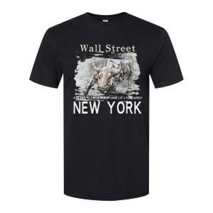 Wall Street New York Work Until Your Bank Account Looks Like Softstyle CVC T-Shirt