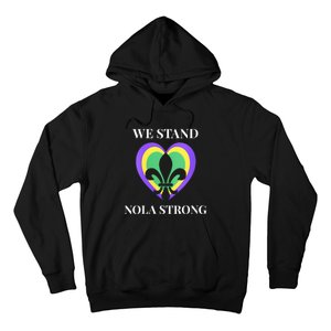 We Stand Nola Strong New Orleans Vneck Hoodie