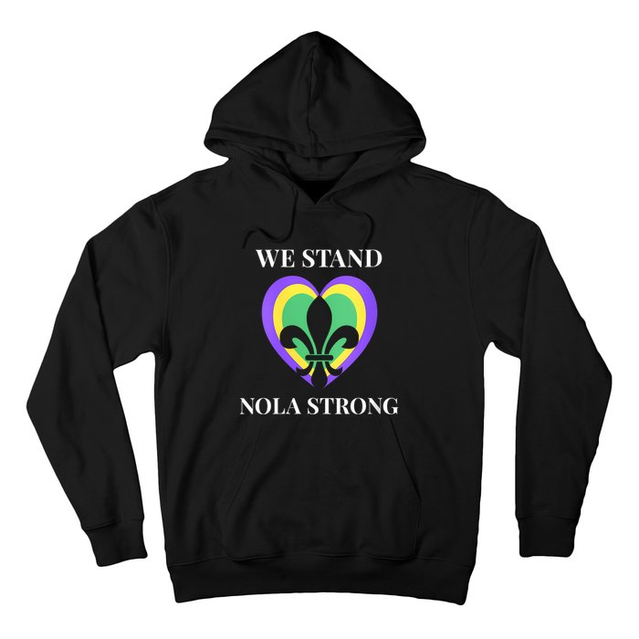 We Stand Nola Strong New Orleans Vneck Hoodie