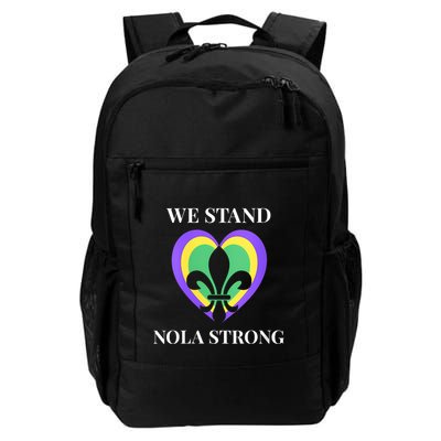 We Stand Nola Strong New Orleans Vneck Daily Commute Backpack