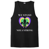 We Stand Nola Strong New Orleans Vneck PosiCharge Competitor Tank