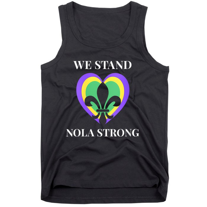 We Stand Nola Strong New Orleans Vneck Tank Top