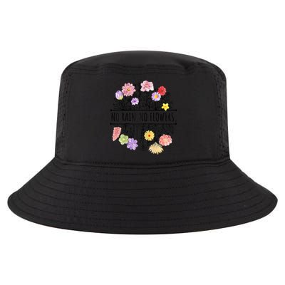 Womens Spring No Rain No Flowers Cool Comfort Performance Bucket Hat