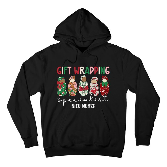 Wrapping Specialist Nicu Nurse Christmas Nicu Nursing Xmas Hoodie