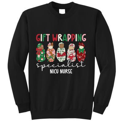 Wrapping Specialist Nicu Nurse Christmas Nicu Nursing Xmas Sweatshirt