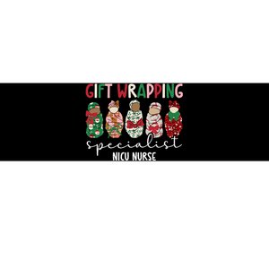 Wrapping Specialist Nicu Nurse Christmas Nicu Nursing Xmas Bumper Sticker