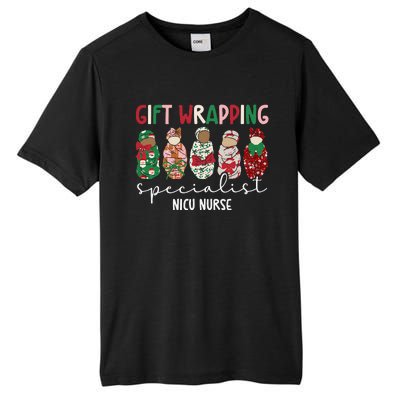 Wrapping Specialist Nicu Nurse Christmas Nicu Nursing Xmas Tall Fusion ChromaSoft Performance T-Shirt