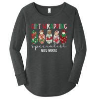 Wrapping Specialist Nicu Nurse Christmas Nicu Nursing Xmas Women's Perfect Tri Tunic Long Sleeve Shirt