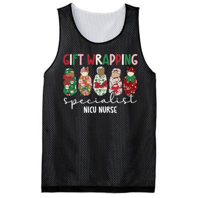 Wrapping Specialist Nicu Nurse Christmas Nicu Nursing Xmas Mesh Reversible Basketball Jersey Tank